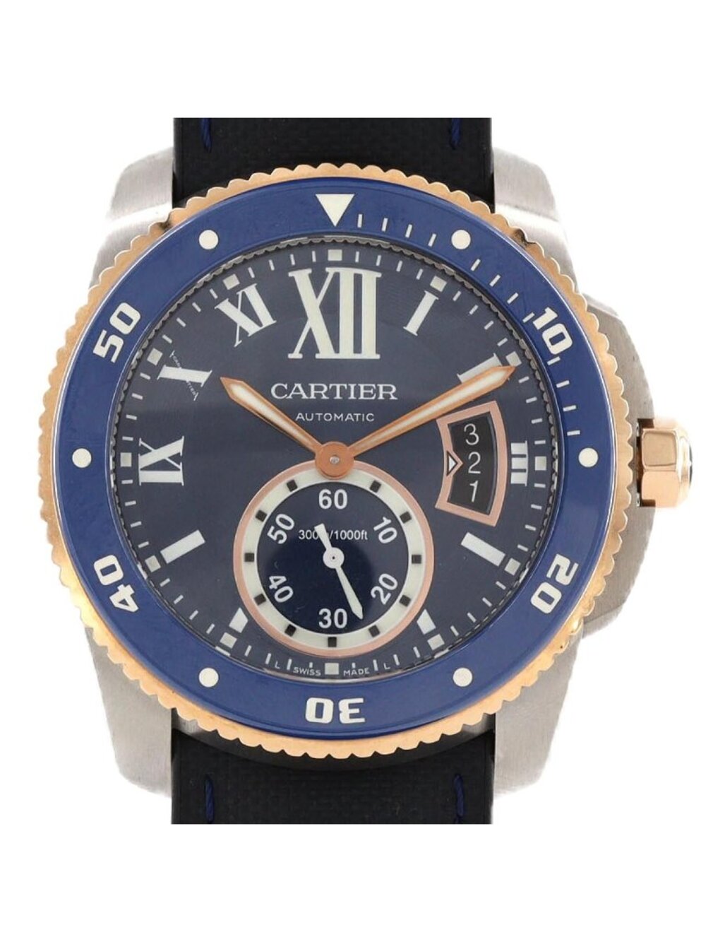 Cartier Calibre de Cartier Diver PG 2 Stainless Steel Pink Gold Automatic